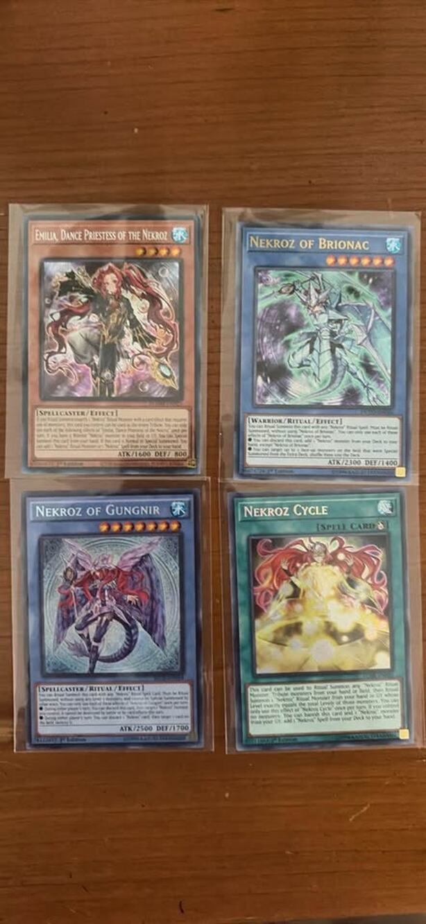 Yu-Gi-Oh! Nekroz Card Lot: Nekroz of Brionac, Nekroz of Gungnir, Nekroz Cycle